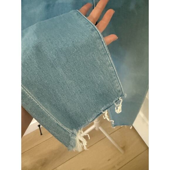Mother The Looker Ankle Fray Jeans Hold My Hand Size 32 - Picture 11 of 11